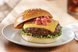 Steakhouse-Burger-Käse