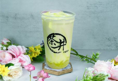 Hā Mì Guā Yē Guǒ Xiān Nǎi Coconut Jelly Honeydew Fresh Milk