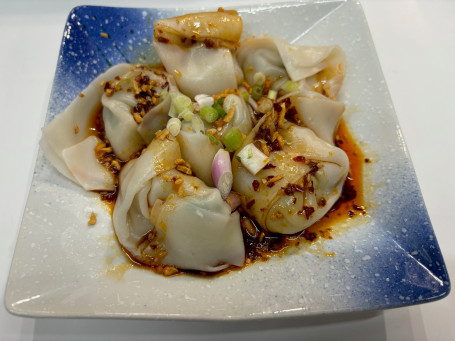 Hóng Yóu Chāo Shǒu Spicy Pork Vegetable Wontons In Chill Oil