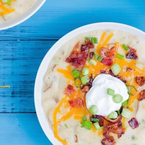 Geladene Ofenkartoffelsuppe