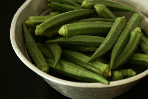 Gebratene Okra