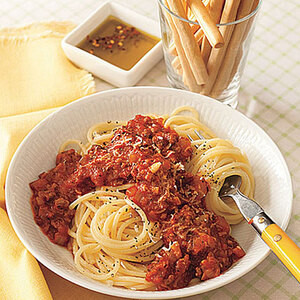 Spaghetti Mit Fleischsoße