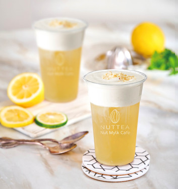 Xiān Níng Chá Jiān Guǒ Nǎi Gài Lemon Tea With Nut Cream