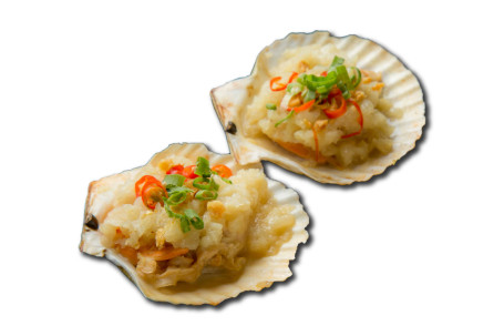 Suàn Róng Shāo Shàn Bèi (2Zhī Bbq Fan Scallop W/ Garlic