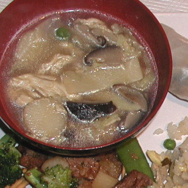Knusprige Reis Suppe