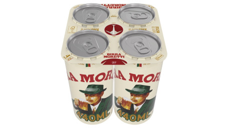 Birra Moretti Lager Beer Cans 4 X 440Ml