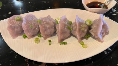 Taro Chive Dumplings (Vegan 6) Sù Xiāng Yù Jiǔ Cài Jiǎo