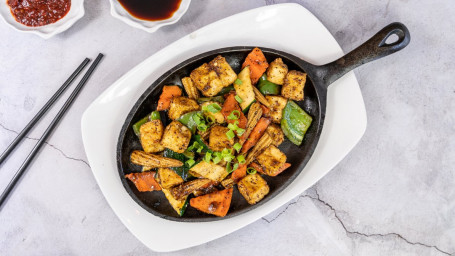 1. Sizzling Iron Pan Tofu