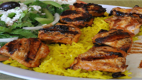 8. Chicken Shish Kabob Plate