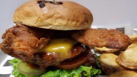 Fried Bacon Thai Burger