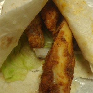 Cajun-Hähnchen-Wrap