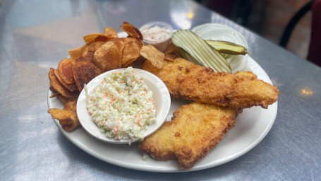 Fried Alaskan White Fish Dinner