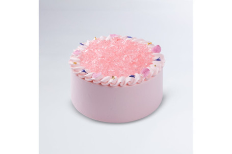 Shǎn Shuò Zhàn Fàng Bái Táo Bó Jué Chá Jì Lián Dàn Gāo (6Cùn Crystal Blooms White Peach Earl Grey Cream Cake (6 Inch