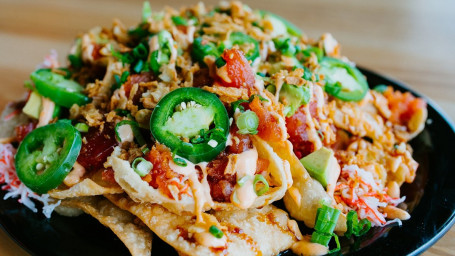 Tuna Wonton Nachos