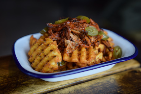 Bbq Pulled Pork Jalapeno Waffle Fries