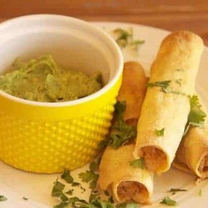 Gegrillte Hähnchentaquitos