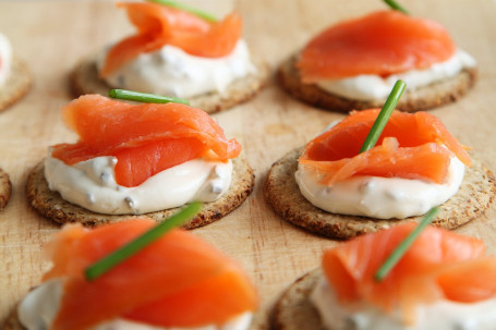 Geräucherter Lachs Sashimi