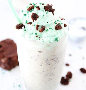 Minz-Brownie-Milchshake