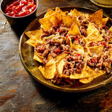 Nachos Mit Fleisch