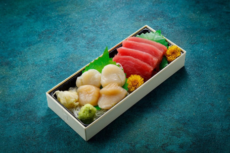 Scallop Tuna Akami Sashimi Set