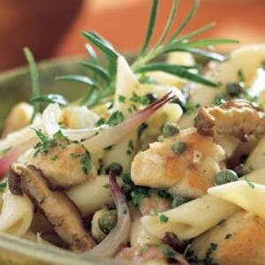 Hähnchen-Pilz-Penne