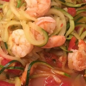 Garnelen Scampi Zucchini