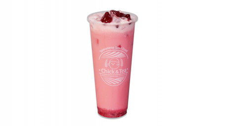 D9 Strawberry Milk Tea Cǎo Méi Nǎi Chá