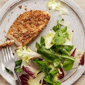 Hähnchenschnitzel-Salat