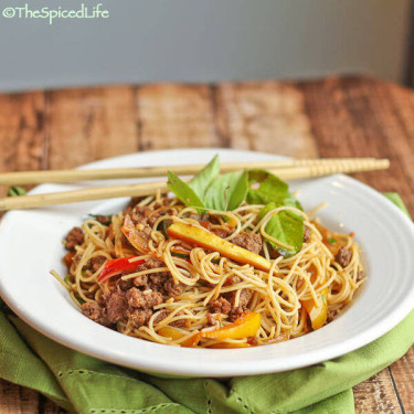 Gebratene Rindfleisch-Vermicelli