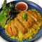 Crispy Chicken Over Yellow Rice