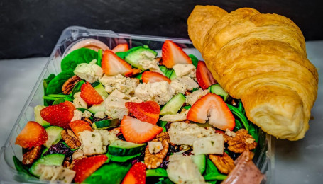 Strawberry Chicken Salad With Croissant