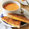 Halbes Sandwich-Suppe