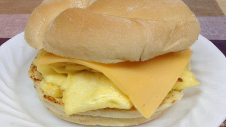 2 Eggs On Roll W/ Cheese