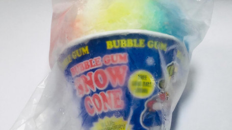 Bubble Gum Shaved Ice Snow Cone