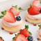 Vanilla Strawberry Cupcakes (6Pc)
