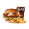 Hand-Breaded Bacon Swiss Chicken Sandwich (Medium Combo)