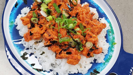 Spicy Ahi Tuna Over Sushi Rice