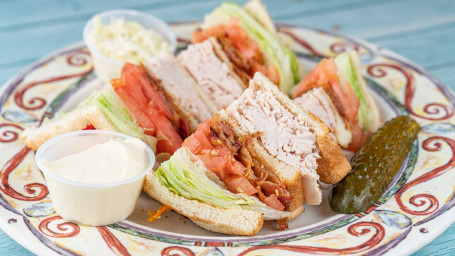 1. Turkey Bacon Club Sandwich