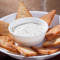 Fried Pita Chips with Tzatziki Sauce