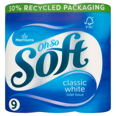 Morrisons Toilet Tissue White 9 Pack