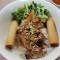 Charbroiled Lemongrass Pork With Spring Rolls