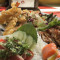 15. Chicken Teriyaki Shrimp And Vegetable Tempura Sashimi