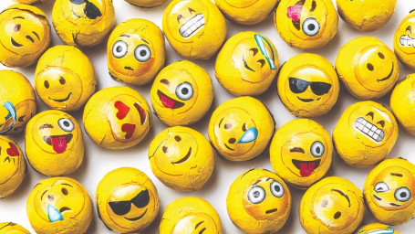 Milk Chocolate Foiled Emoticons