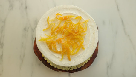 Meyer Lemon Mousse On Vanilla Cake