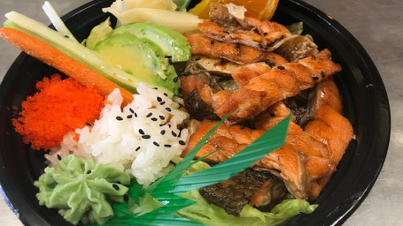 Salmon Skin Poke Bowl