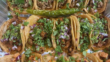 El Patio Street Tacos Platter