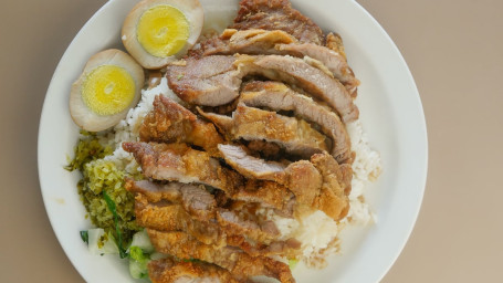 Rice With Fry Pork Chop Pái Gǔ Cài Fàn