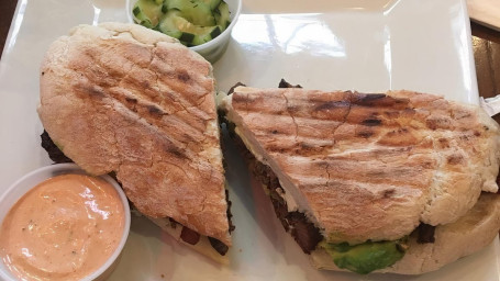 38 Grilled Marinated Sliced Steak With Avocado