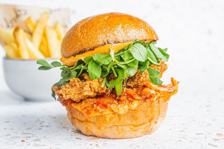 Korean Fried Chick'n Burger