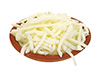 Käse aus Mozzarella in zertrümmerter Form